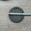 Estufa de Hierro Tapón de Estufa Rejilla de Hierro Fundido Tira de Estufa Fondo Redondo de Estufa Resistente a Altas Temperaturas Rejilla de Puente de Estufa Hierro Fundido Accesorios para Leña