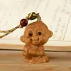 Ciprés Zodiaco Dibujos Animados Pareja de Madera Cadena para Teléfono Bolso Colgante Llavero Atracción Turística Puesto Accesorios Fabricante Mayorista