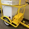 Triciclo Solar de Helados de 108L Impulsado por Humanos Puede Vender Frutas, Jugos, Helados y Paletas; Carrito de Venta Comercial