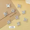 Celebridade da Internet Zhen Huan Armadura Buccellari Forma de Trevo Liga Cortada Luxo Zircônia Estilo Xifei Decoração para Nail Art