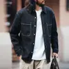 Nova Camisa Jeans Masculina de Mistura de Linho e Liocel Lavado Jeans Masculina Primavera Tendência Marca Casual Preguiçosa Masculina