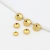 Color Dorado Auténtico 18k Cuentas Esmeriladas que Conservan el Color Cuentas de Ábaco Ovni 4mm/5mm/6mm Pulsera de Cuentas Planas Cuentas para DIY D56