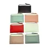 2025 Novo Simples Mini Conjunto de Cartões Feminino Pequeno Contraste de Cores Ultra-fino Multi-cartão Carteira Curta Feminina Portátil para Troco