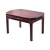 Nuevo Estilo Chino Ébano Lujo Ligero Madera Maciza Combinación Mesa y Silla Comedor de Uso Dual Cuadrada y Redonda Plegable para el Hogar Mesa de Comedor de Madera Maciza