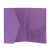 Sobre para Tarjeta de Felicitación de Boda, Invitación Hermosa con Diseño Hueco Tallado para Compromiso, Cubierta Sencilla de Tarjeta de Invitación Floral, Tarjeta en Stock