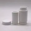 Botella de plástico de bambú sellada de 160 ml de HDPE con forro de 65 g y protección solar blanca
