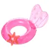 Nuevo Anillo Flotador Inflable para Adultos de Unicornio con Lentejuelas Transparentes para Celebración Cibernética, Anillo Flotador para Natación, Flotador