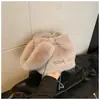 Bolso de Terciopelo Peludo Transfronterizo para Mujer en Otoño e Invierno, Versátil Bolso Cruzado Nuevo 2025 de Cadena Nicho, Bolso Cubo de Peluche tipo Satchel