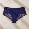 Bestseller transfronterizo: Bragas sexys de encaje de cintura media estilo chica hot europea y americana con diseño de jacquard, ropa interior femenina cómoda y transpirable