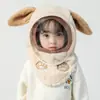Chapéu Infantil, Cachecol, Máscara de Inverno Tudo-em-Um para Bebê, Forrado com Fleece, Chapéu à Prova de Vento e Quente para Meninos e Meninas, Proteção para Ciclismo