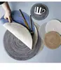 Mantel individual tejido circular, algodón/poliéster lavable, adecuado para cocinas, restaurantes, mesas de comedor, artículos decorativos para eventos, fiestas y bodas.