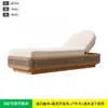 Sofá de teca para exterior para patio, villa, jardín, hotel y casa de huéspedes; Juego de muebles de ratán para ocio al aire libre, impermeable y resistente al sol