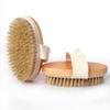 Ventas Calientes Transfronterizas Cepillo de Baño de Madera Maciza con Cerdas de Cerdo Cepillo de Masaje Cepillo de Masaje de Meridianos Cepillo Corporal Cepillo sin Mango