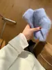 Moletom de Veludo Huang Zheng Estilo Coreano Cor Lisa Gola Redonda para Mulheres 25 Outono e Inverno Solto Espessado Xale Conjunto de Duas Peças Superior 541086
