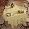 Toalha de Mesa Redonda, À Prova de Óleo, Impermeável, Sem Lavagem, Anti-Escaldamento, Toalha de Mesa Redonda Grande 180*180, Tapete Quadrado de PVC para Mesa de Jantar Doméstica