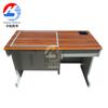 Escritorio plegable para computadora comercial nuevo de acero con cajón pantalla host oculto de acero inoxidable escritorio individual