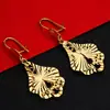 Pendientes Largos Estilo Europeo Chapados en Oro de 24 Quilates, Pendientes de Novia Étnicos para Mujer, Pendientes Estilo Europeo para Mamá
