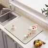 Tapete Escorredor de Cozinha Luxo Acessível Lama Diatomácea Tapete Absorvente Bancada Secagem Rápida Antiderrapante Jogo Americano Mesa Pratos e Copos Tapete Macio