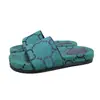 Pantuflas Bordadas de Suela Fina Marca G 2026 Nuevas Retro Planas Bordadas Casuales para Exteriores que Aumentan la Altura 2cm