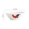 Porcelana mejorada con cerámica cuenco para gallo clásico nostálgico cuenco para pollo antiguo cuenco de pulgada de gallo cuenco de desayuno accesorio vintage Cuenco