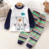 Conjunto de Roupa Íntima Infantil 100% Algodão Nova Primavera e Outono 2026, Conjunto de Duas Peças de Pijama para Meninas, Tops e Calças de Outono para Meninos