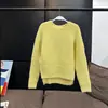 En stock: Suéter corto de punto premium VC con abertura, nuevo top casual holgado de moda