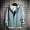 2021 Otoño e Invierno Nuevo Estilo Coreano Moda Casual Versátil Deportivo Chaqueta para Hombre Traje de Béisbol Chaqueta Top con Capucha Hombre