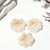 Cabeça de flor de ameixa simulada de 7 cm, acessórios de flores artificiais para decoração de casamento, fundo para arranjos florais.