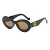 Óculos de sol femininos europeus e americanos, óculos de sol da moda, óculos de sol de proteção solar para viagem, autofotografia, X1207