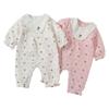 Ropa para Niños 2025 Otoño Nuevo Mono con Estampado de Fresas para Bebé Manga Larga Primavera y Otoño Ropa para Gatear Ha Yi 9778