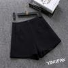 Shorts de Traje de Gasa de Cintura Alta 2026 para Mujer, Nuevo Estilo Coreano de Verano, Tallas Grandes, A-Line, Pierna Ancha, Adelgazantes, Pantalones Cortos Calientes para Ropa Exterior