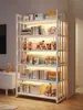 Estantería de suelo para libros, mueble de TV para el hogar, estante de exhibición, estante de almacenamiento de juguetes, estantería de hierro de varias capas para sala de estar