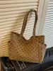 Bolsa Tote Grande Estilo Coreano 2026 Nova com Bolinhas para o Dia a Dia Preguiçoso Bolsa Feminina Versátil Bolsa de Ombro Estilosa Bolsa de Tecido Mulheres