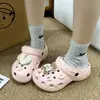 2025 Nueva Moda Oso Corazón Peludo Hebilla para Zapatos Accesorios para Zuecos Joyería Removible DIY Flor de Zapato Hebilla