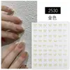 Pegatinas Multitamaño para Uñas con Moños Estilo Dulce Moños Blancos Pegatinas para Uñas Portátiles Venta al por Mayor