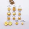 Antiga areia ouro cor retenção seis escrituras pequenas contas de cintura contas diy pulseira colar jóias acessórios material