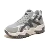 Zapatillas deportivas gruesas para mujer 2026 primavera y otoño nuevas de malla transpirable con suela gruesa para aumentar la altura estilo coreano versátiles casuales deportivas para mujer