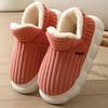 Chinelos Transfronteiriços, Chinelos de Algodão de Inverno, Bolsas Femininas com Solas Grossas, Sapatos Quentes de Confinamento para Casa, Sapatos de Algodão Peludo Tudo Incluído Venda por Atacado