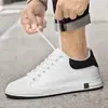 Tênis Invisíveis para Aumentar a Altura Transfronteiriços para Homens, Sapatos Brancos com Cadarço de 8cm, Tênis Esportivos Respiráveis da Moda, Sapatos Casuais Masculinos de Tamanho Grande