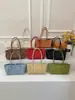 Bolso de hombro tejido para mujer, nuevo modelo de verano, bolso tote de gran capacidad, bolso de mano calado, bolso tipo cesta para madre e hija, bolso de moda para ir al trabajo