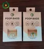 Comercio exterior almidón de maíz PLA totalmente degradable compostable bolsa de basura para mascotas bolsa para inodoro paseo de perro distribuidor de luz LED fábrica