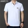 Camiseta Casual de Manga Corta para Hombre Estilo Japonés Nueva Talla Grande Seda de Morera Perla Solapa Manga Media Camisa Base Polo PS5230