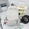 Mochila de viagem simples de grande capacidade para homens, mochila casual estilo japonês para mulheres, estudantes do ensino fundamental, ensino médio e universitários