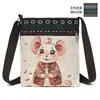 Bolso pequeño bandolera para mujer bolso de lona bolso tejido estilo chino lindo versátil bolso de hombro bolso para teléfono móvil bolso de hombro pequeño Miao