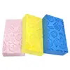 Esponja cinza de fábrica absorvente esponja de banho macia esponja de PVA toalha de banho crianças esfregar banho quadrado atacado