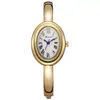 Pulsera de bañera de lujo reloj de mujer, forma ovalada nicho estudiantil popular transfronterizo reloj de pulsera de cuarzo de Xiaohongshu