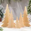 Adornos para Árbol de Navidad Transfronterizos Adornos de Atmósfera Navideña Decoración de Árbol de Navidad de Madera Adornos Pequeños Árbol de Navidad DIY