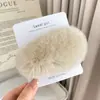 Pinza para el pelo de perro de mango de Otoño e Invierno Pinza para el pelo de felpa con hueso de mango Pinza BB para flequillo lateral de pelo de conejo Rex Pinza para el pelo con mechones rotos de sentido avanzado