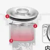 Colador de Cocina Universal para Lavar Verduras Colador de Fregadero Cesta para Fregar Platos Canaleta para Fregar Platos Pantalla de Drenaje Anti-atascos Fregadero
