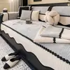 Nuevo Cojín de Sofá de Tela Chenilla Color Sólido Moderno Simple Lujo Ligero Todas las Estaciones Universal Antideslizante Automático Resistente al Desgaste
